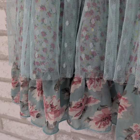 Baby Sara Butterfly Dress Size 2T Floral Tulle - Picture 5 of 6